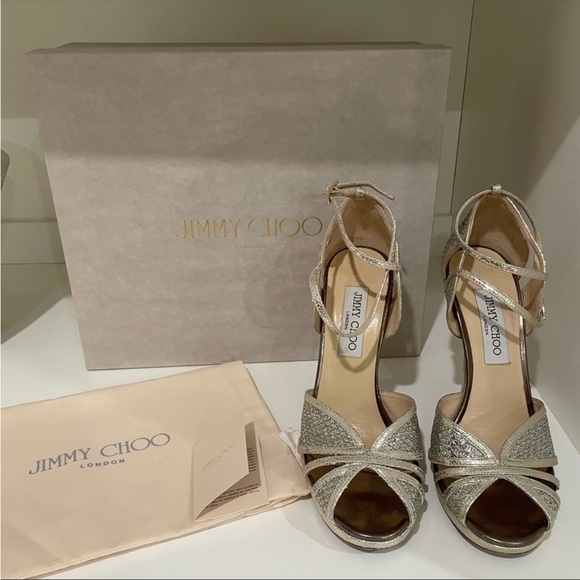 Jimmy choo fayme heels size 38 absolutely stunning - Picture 1 of 3